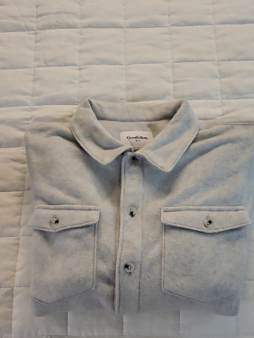 Goodfellow Fleace Shacket Mens XL NWT
